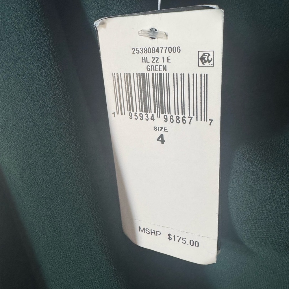 Ralph Lauren One Shoulder Green Dress - Picture 6 of 10